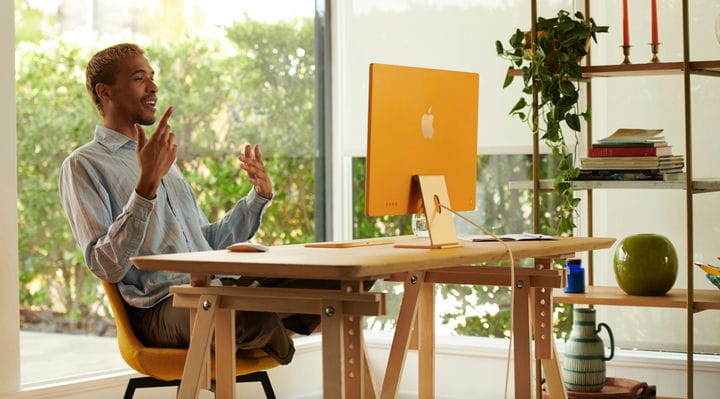 Apples neu gestalteter M1 iMac ist so farbenfroh und dünn wie ein magischer Marker