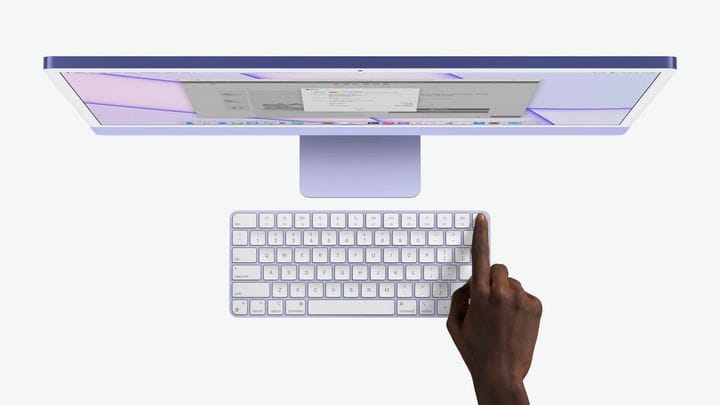 Apples neu gestalteter M1 iMac ist so farbenfroh und dünn wie ein magischer Marker